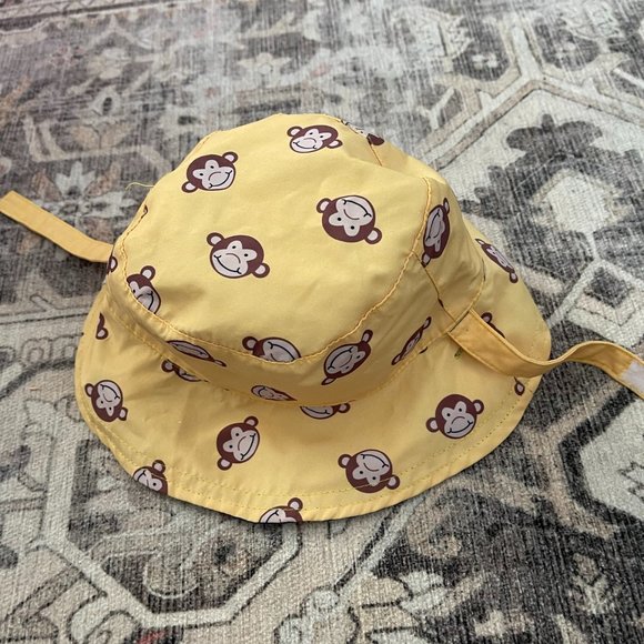 FlapJackKids - Reversible Baby, Kids & Toddler Sun Hat - Lion & Monkey - UPF 50+ - Picture 1 of 5